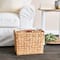Household Essentials 17" Hyacinth Wide Side by Side Magazine Rack